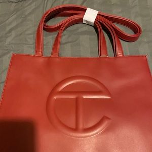 Telfar medium oxblood bag